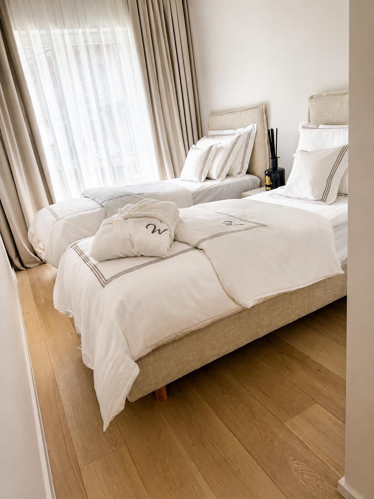 Seconde chambre de l'appartement Welvaert à Knokke